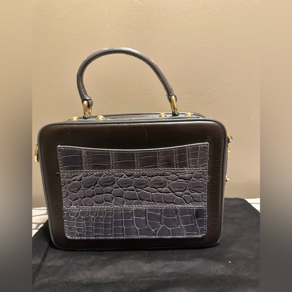 Dolce & Gabbana crocodile and leather top handle crossbody camera bag - Picture 5 of 10